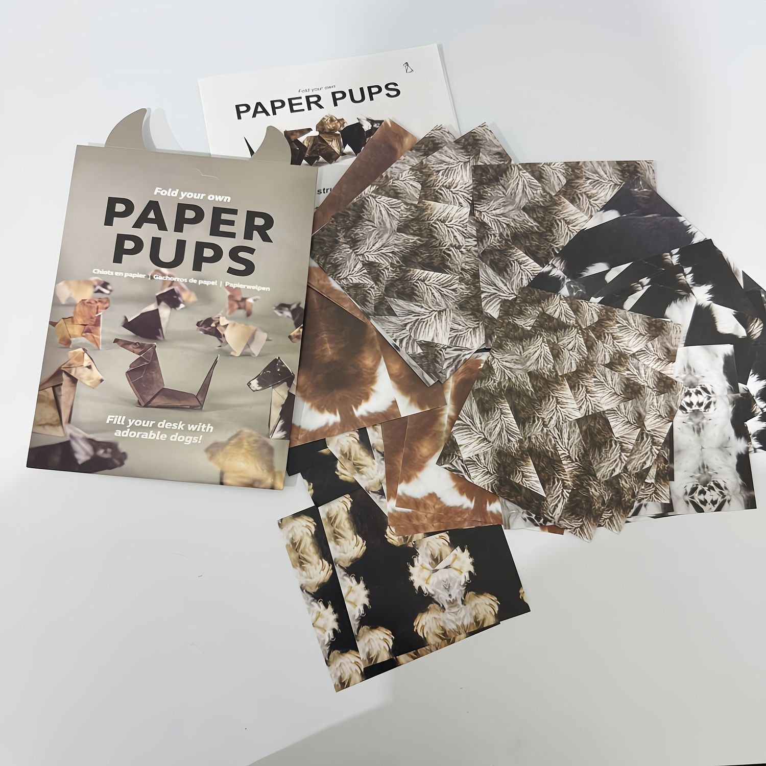 兒童手作diy創意製作半成品幾何動物摺紙