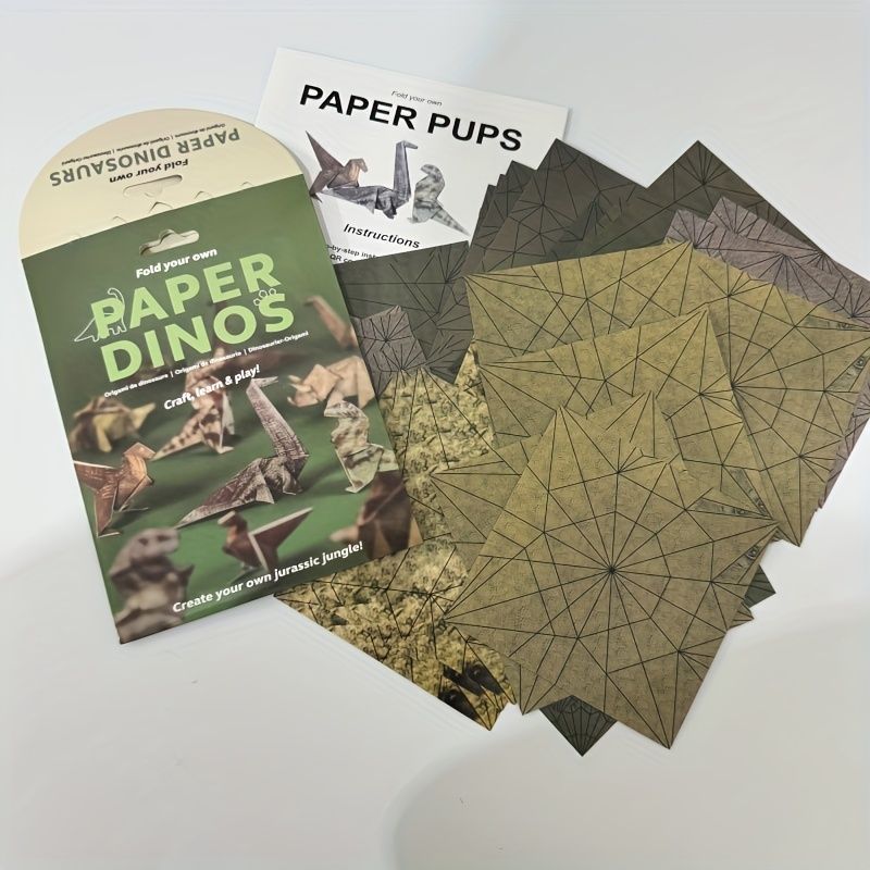 兒童手作diy創意製作半成品幾何動物摺紙